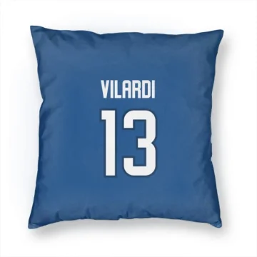 Gabriel Vilardi Winnipeg Jets  Pillow Cover (18 X 18) - Blue