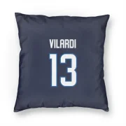 Gabriel Vilardi Winnipeg Jets  Pillow Cover (18 X 18) - Navy