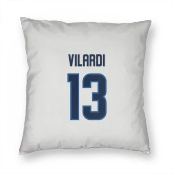 Gabriel Vilardi Winnipeg Jets  Pillow Cover (18 X 18) - White