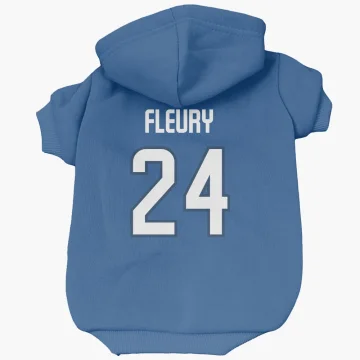 Haydn Fleury Winnipeg Jets  Dog & Cat Pet Hoodie - Blue