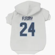 Haydn Fleury Winnipeg Jets  Dog & Cat Pet Hoodie - White