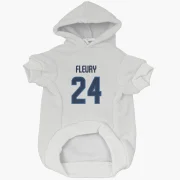 Haydn Fleury Winnipeg Jets  Dog & Cat Pet Hoodie - White