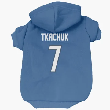 Keith Tkachuk Winnipeg Jets  Dog & Cat Pet Hoodie - Blue