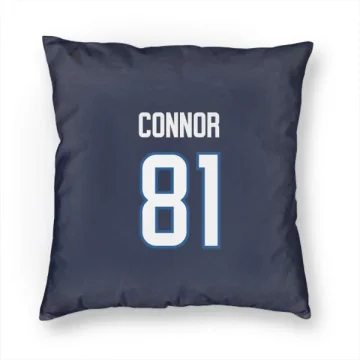 Kyle Connor Winnipeg Jets  Pillow Cover (18 X 18) - Navy