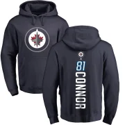 Kyle Connor Men's Winnipeg Jets Branded Backer Pullover Hoodie Navy