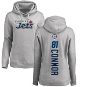 Kyle Connor Women's Winnipeg Jets Branded Ash Backer Pullover Hoodie