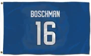 Laurie Boschman Winnipeg Jets  Flag (3 X 5) - Blue