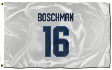 Laurie Boschman Winnipeg Jets  Flag (3 X 5) - White