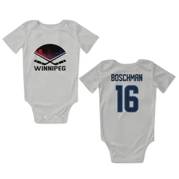 Laurie Boschman Winnipeg Jets  Infant & Newborn Bodysuit  - White