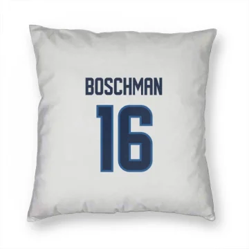 Laurie Boschman Winnipeg Jets  Pillow Cover (18 X 18) - White