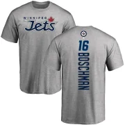 Laurie Boschman Youth Winnipeg Jets Backer T-Shirt - Ash