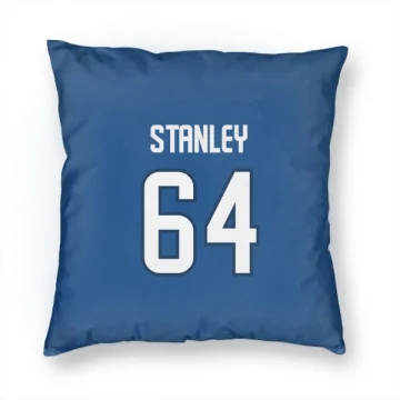 Logan Stanley Winnipeg Jets  Pillow Cover (18 X 18) - Blue