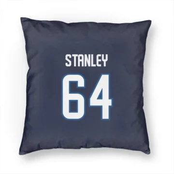 Logan Stanley Winnipeg Jets  Pillow Cover (18 X 18) - Navy