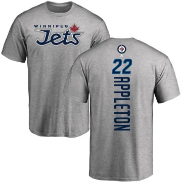 Mason Appleton Men's Winnipeg Jets Backer T-Shirt - Ash