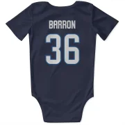 Morgan Barron Winnipeg Jets  Infant & Newborn Bodysuit  - Navy