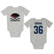 Morgan Barron Winnipeg Jets  Infant & Newborn Bodysuit  - White