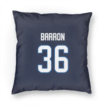 Morgan Barron Winnipeg Jets  Pillow Cover (18 X 18) - Navy