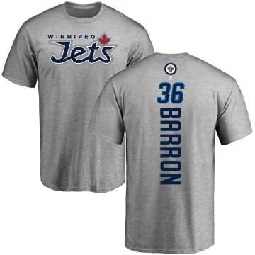 Morgan Barron Men's Winnipeg Jets Backer T-Shirt - Ash