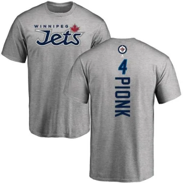 Neal Pionk Men's Winnipeg Jets Branded Backer T-Shirt - Ash