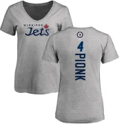 Neal Pionk Women's Winnipeg Jets Branded Backer T-Shirt - Ash