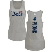 Neal Pionk Women's Winnipeg Jets Branded Backer Tank Top - Ash