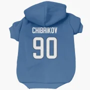 Nikita Chibrikov Winnipeg Jets  Dog & Cat Pet Hoodie - Blue