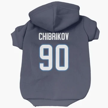 Nikita Chibrikov Winnipeg Jets  Dog & Cat Pet Hoodie - Navy