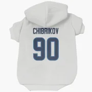 Nikita Chibrikov Winnipeg Jets  Dog & Cat Pet Hoodie - White