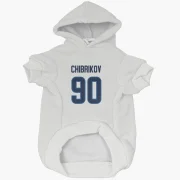 Nikita Chibrikov Winnipeg Jets  Dog & Cat Pet Hoodie - White