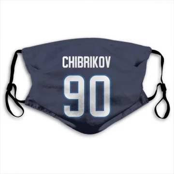 Nikita Chibrikov Winnipeg Jets  Face Mask - Navy