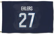 Nikolaj Ehlers Winnipeg Jets  Flag (3 X 5) - Navy