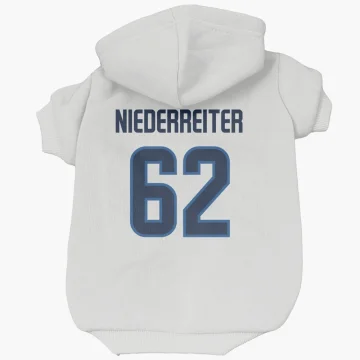 Nino Niederreiter Winnipeg Jets  Dog & Cat Pet Hoodie - White