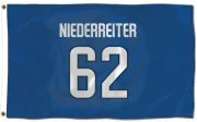 Nino Niederreiter Winnipeg Jets  Flag (3 X 5) - Blue