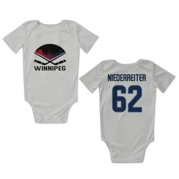 Nino Niederreiter Winnipeg Jets  Infant & Newborn Bodysuit - White