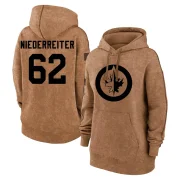 Nino Niederreiter Women's Winnipeg Jets 2023 Salute to Service Pullover Hoodie Brown