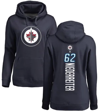 Nino Niederreiter Women's Winnipeg Jets Branded Backer Pullover Hoodie Navy