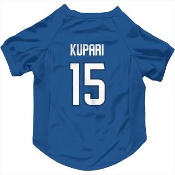 Rasmus Kupari Winnipeg Jets  Dog & Cat Pet Jersey - Blue