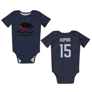 Rasmus Kupari Winnipeg Jets  Infant & Newborn Bodysuit - Navy