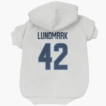 Simon Lundmark Winnipeg Jets  Dog & Cat Pet Hoodie - White