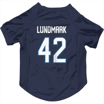 Simon Lundmark Winnipeg Jets  Dog & Cat Pet Jersey - Navy