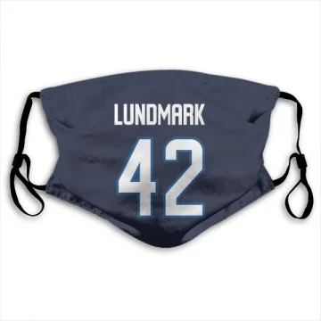 Simon Lundmark Winnipeg Jets  Face Mask - Navy