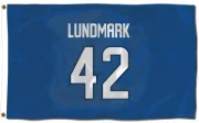 Simon Lundmark Winnipeg Jets  Flag (3 X 5) - Blue