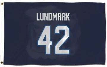 Simon Lundmark Winnipeg Jets  Flag (3 X 5) - Navy