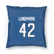 Simon Lundmark Winnipeg Jets  Pillow Cover (18 X 18) - Blue