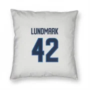 Simon Lundmark Winnipeg Jets  Pillow Cover (18 X 18) - White