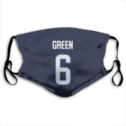 Ted Green Winnipeg Jets  Face Mask - Navy