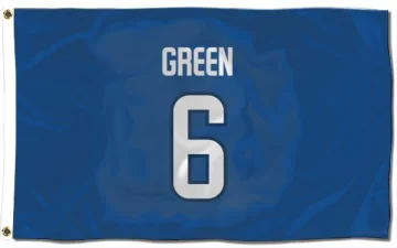 Ted Green Winnipeg Jets  Flag (3 X 5) - Blue