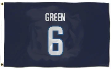 Ted Green Winnipeg Jets  Flag (3 X 5) - Navy