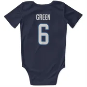 Ted Green Winnipeg Jets  Infant & Newborn Bodysuit  - Navy