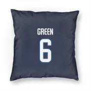 Ted Green Winnipeg Jets  Pillow Cover (18 X 18) - Navy